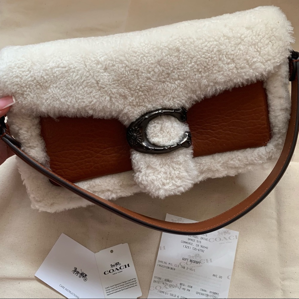 Coach Shearling Tabby 26 Shoulder Bag